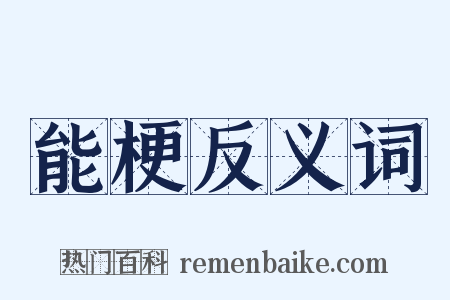 能梗反义词是什么意思的图片